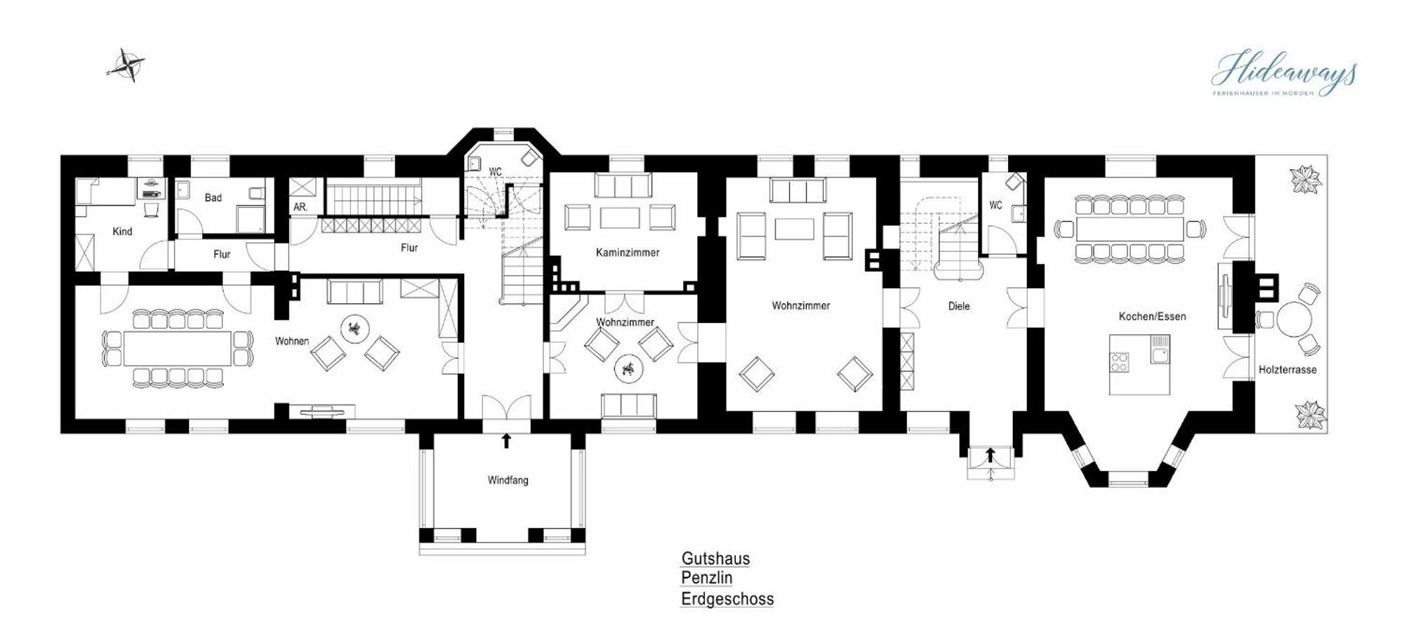 Вилла Gutshaus Penzlin Meyenburg  Экстерьер фото